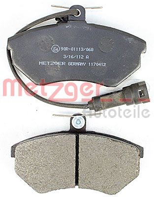 METZGER 1170412 Bremsbelagsatz, Scheibenbremse